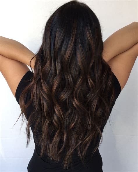 If youre looking for a low maintenance color, think of dark roots and dark brown tresses. . Dark brown balayage